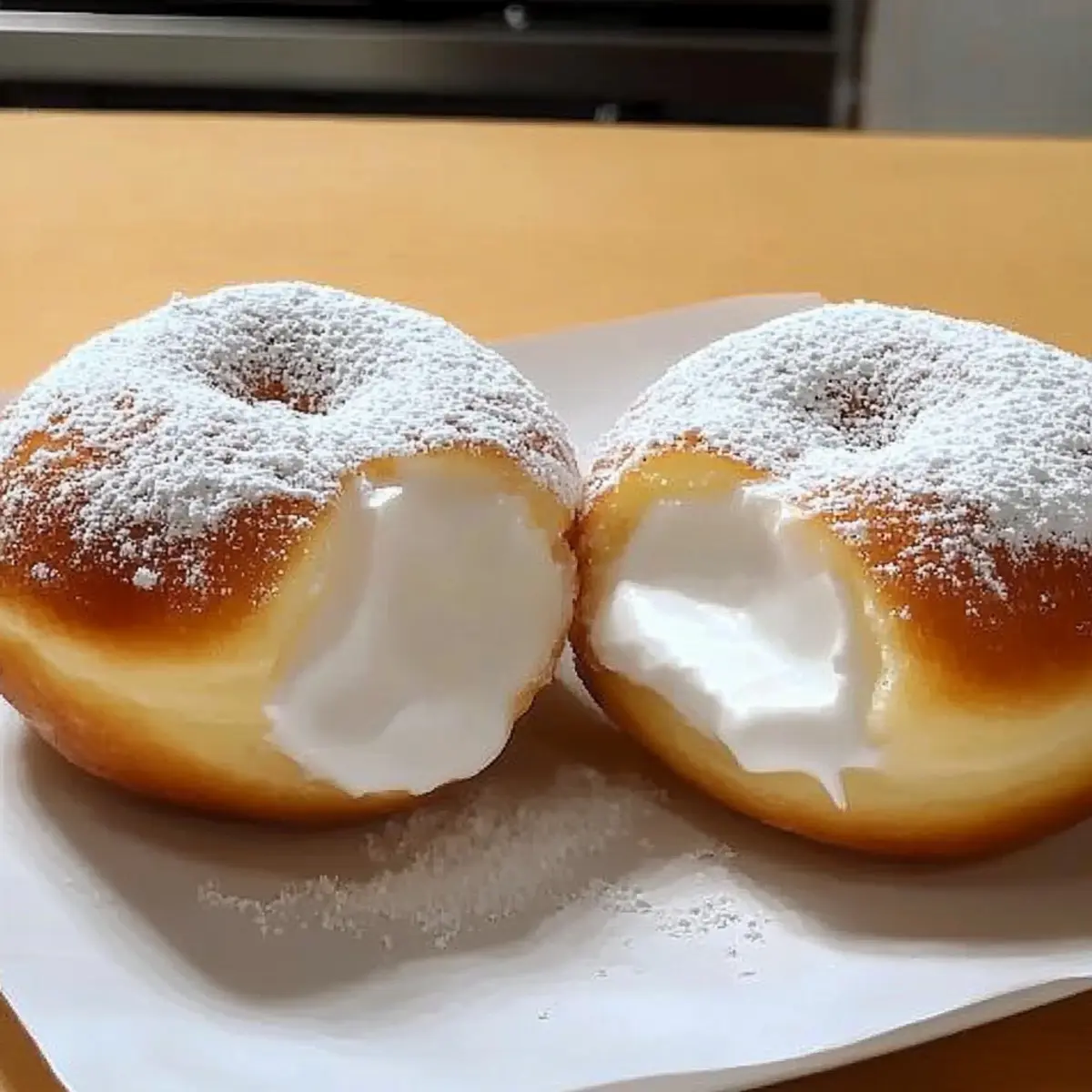 Fluffy Korean Milk Cream Donut