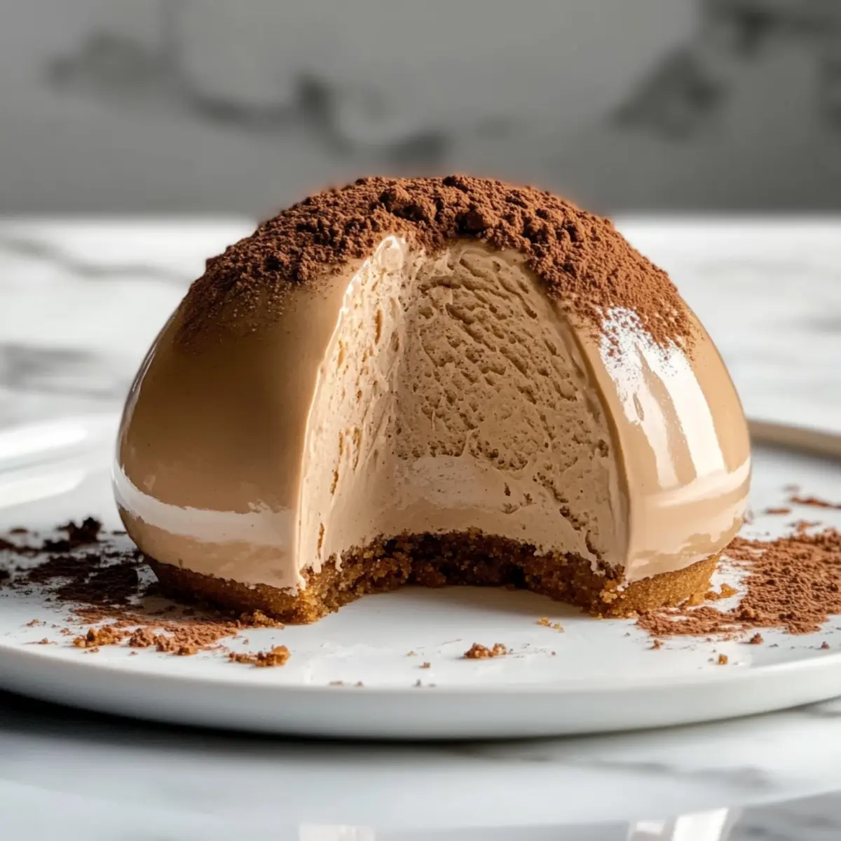 Gingerbread Latte Mousse Domes