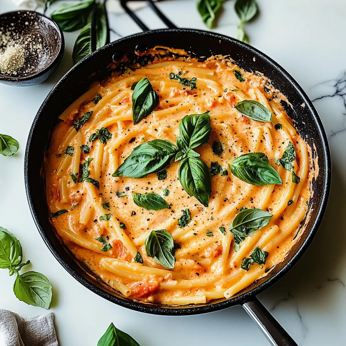 One Pan Creamy Tomato Pasta