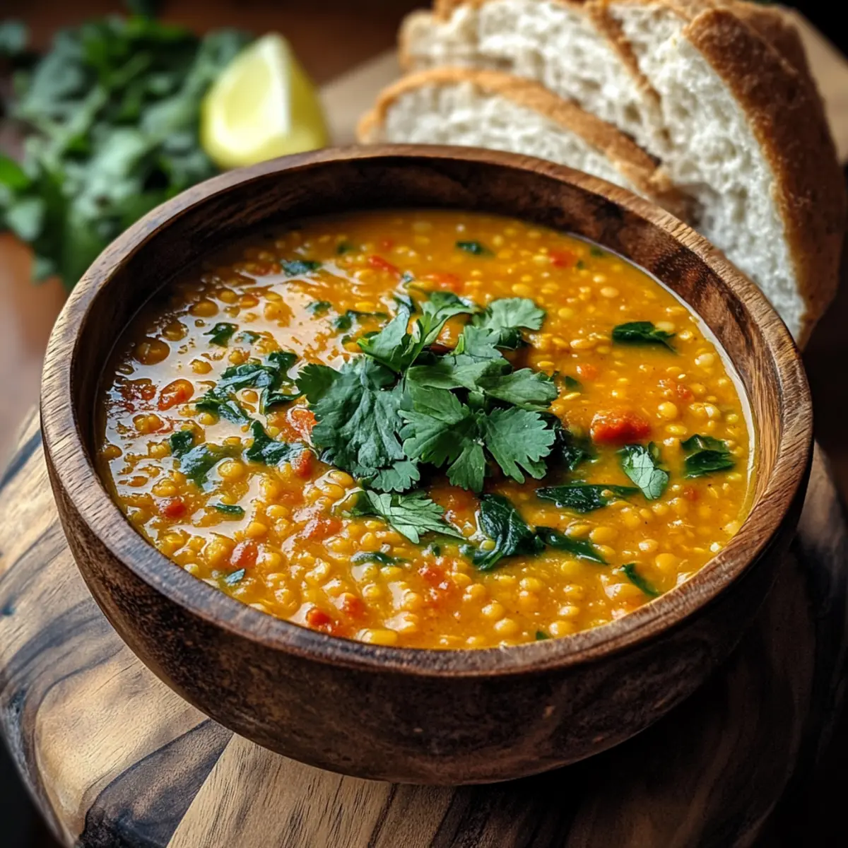 Thai Coconut Red Lentil Soup
