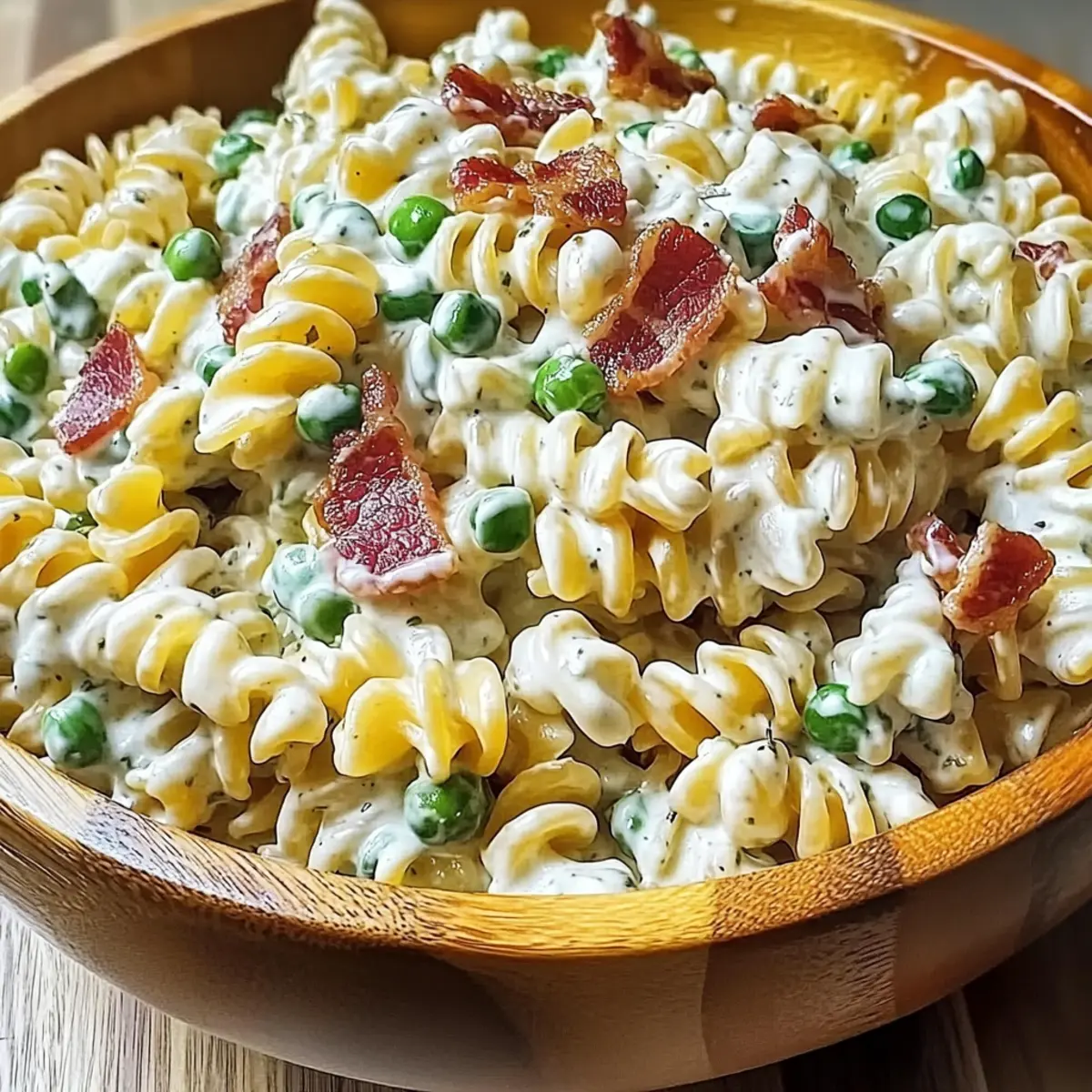 Creamy Bacon Ranch Pasta Salad