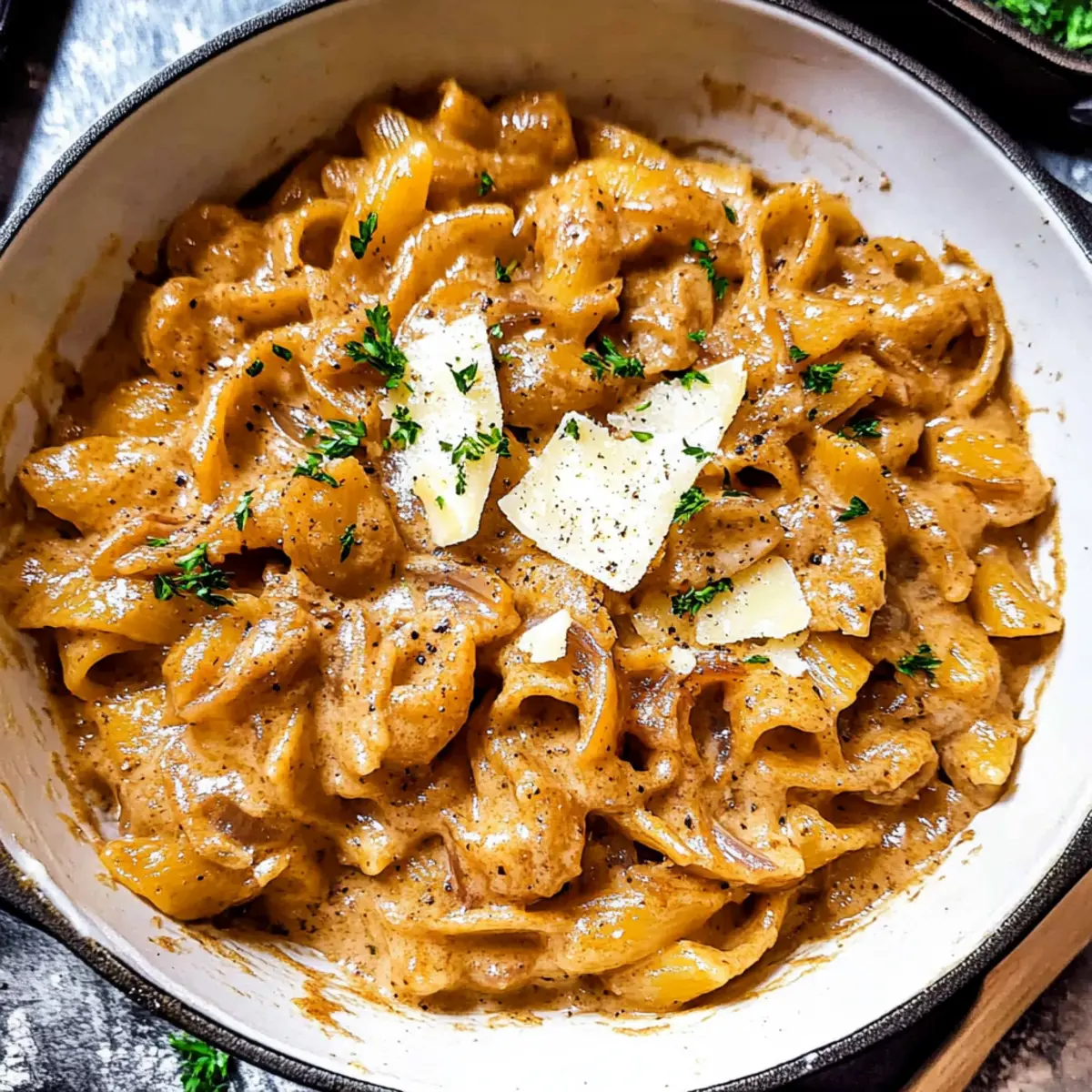 One Pot French Onion Pasta