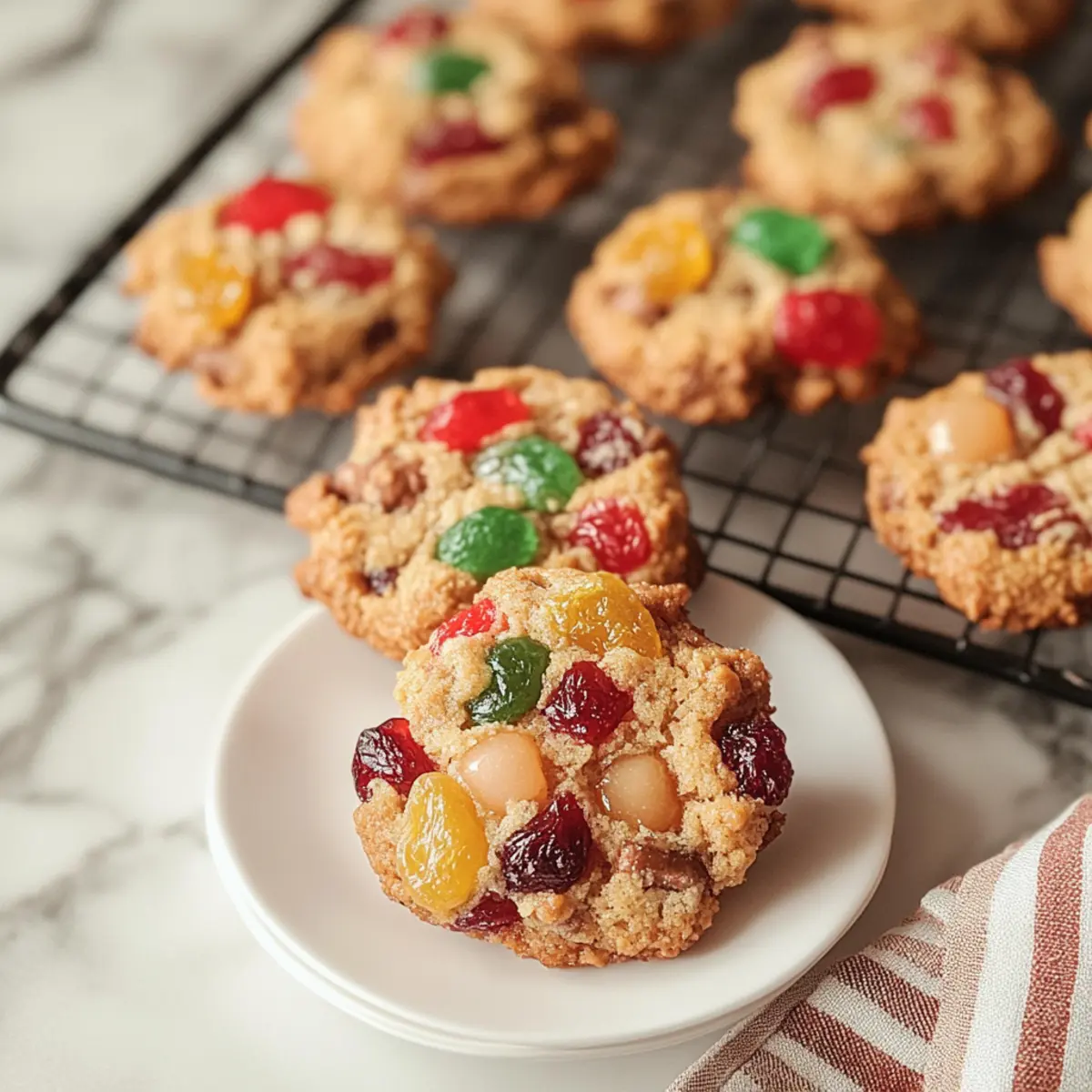 Christmas Fruitcake Cookies