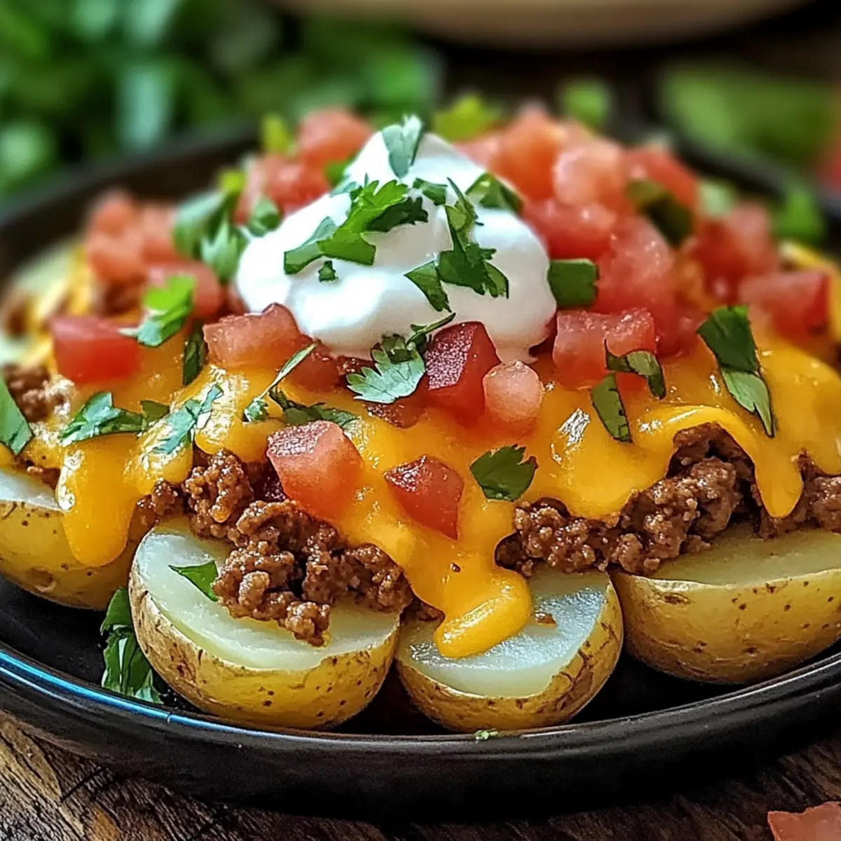 Cheesy Taco Potatoes