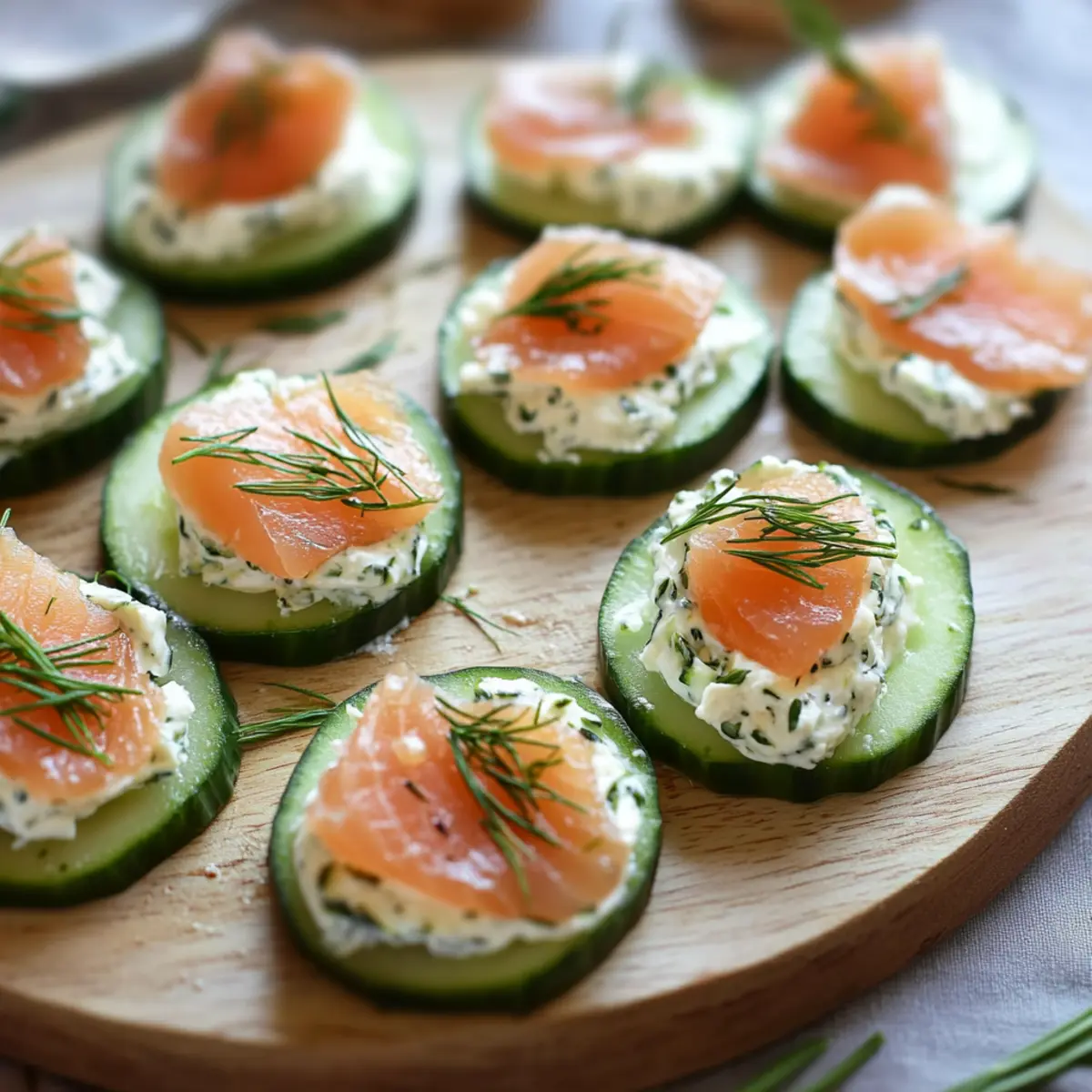 Cucumber Smoked Salmon Bites