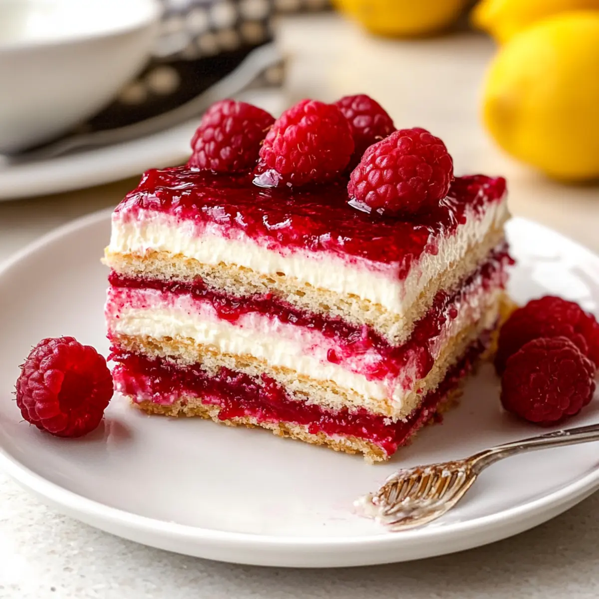 Fresh Raspberry Tiramisu