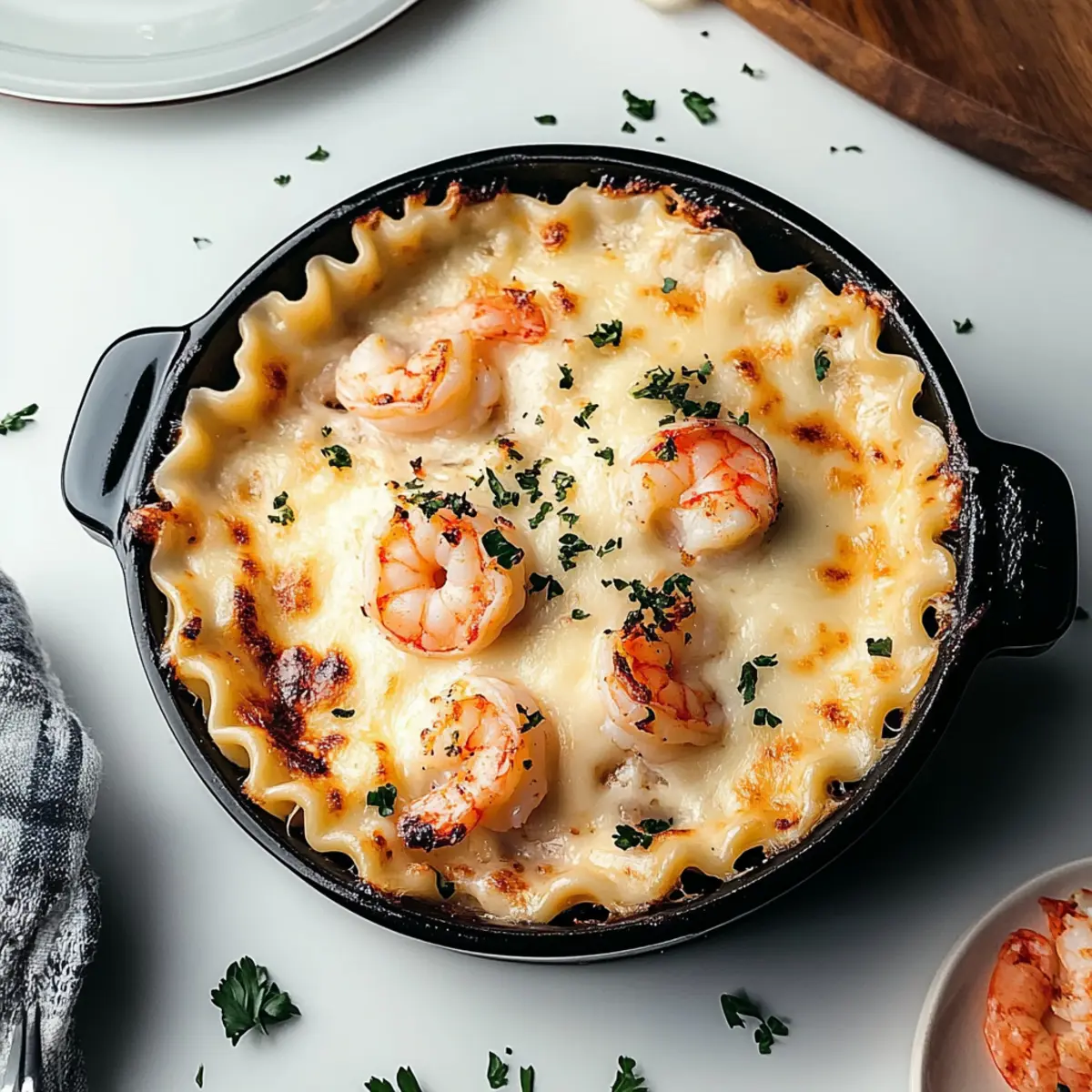 Seafood Lasagna with Lobster and Shrimp
