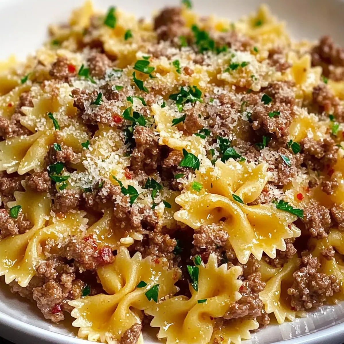 Garlic Butter Bowtie Pasta