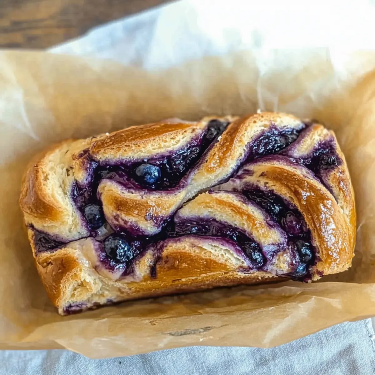 Blueberry Cream Cheese Babka