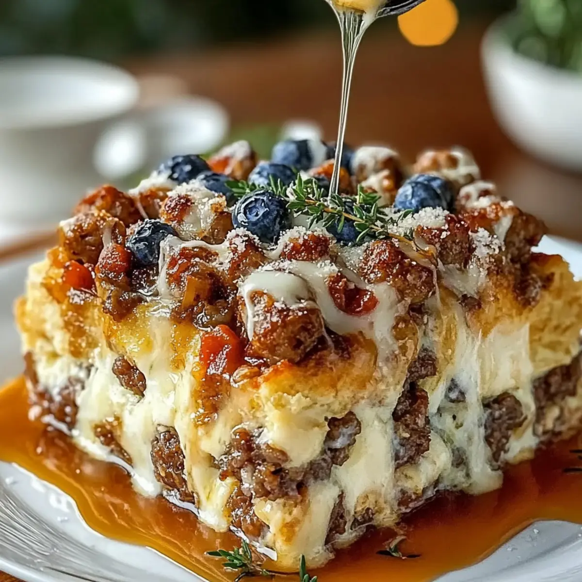 Sweet Maple Sausage Breakfast Casserole