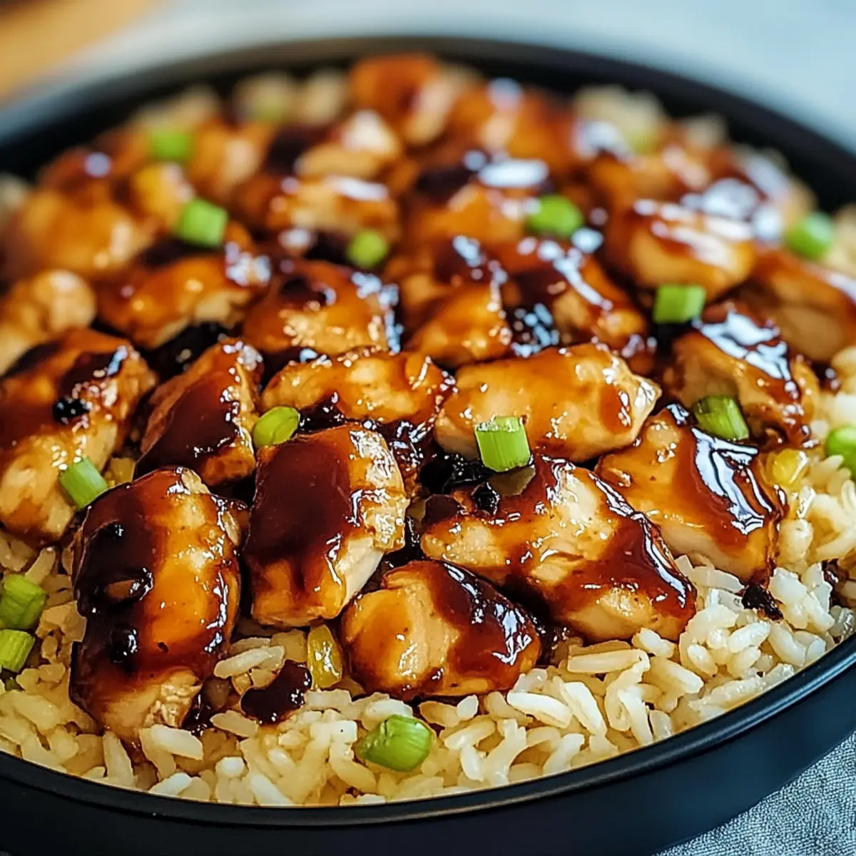 Honey BBQ Chicken Rice