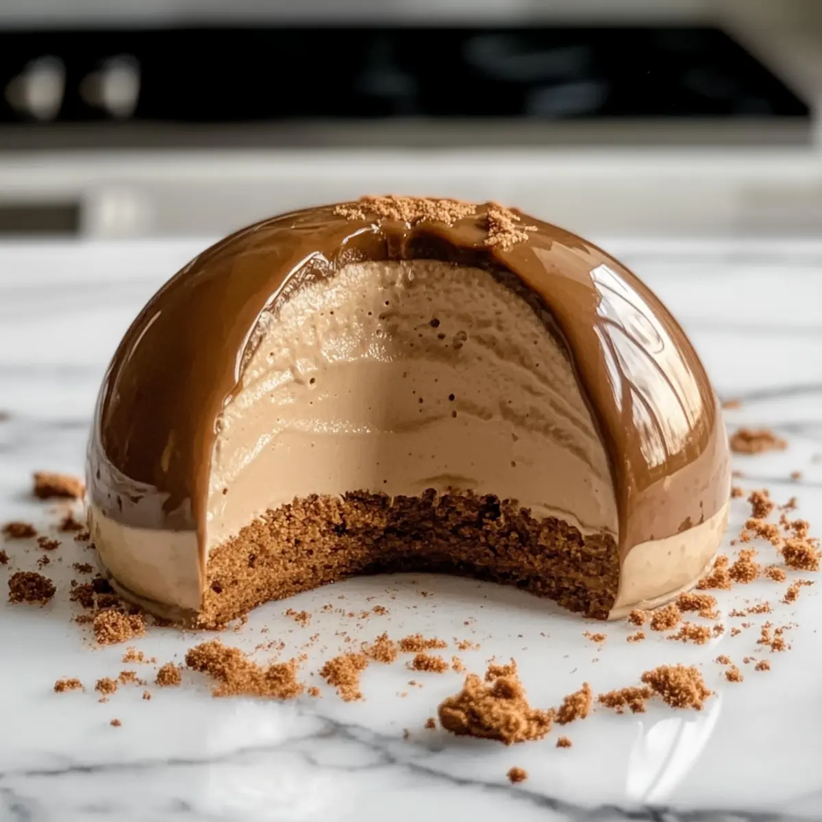 Gingerbread Latte Mousse Domes
