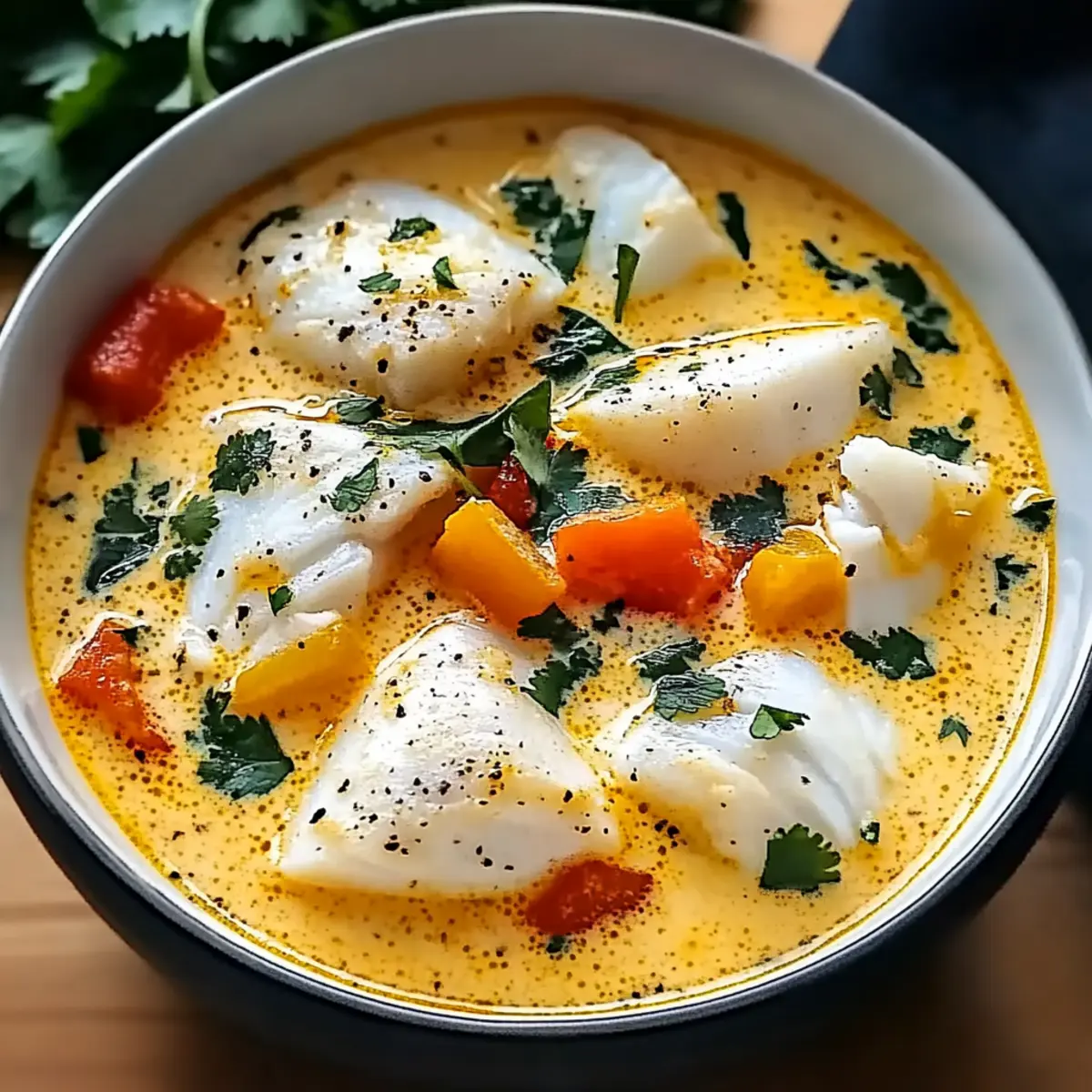 Creamy Coconut White Fish Stew