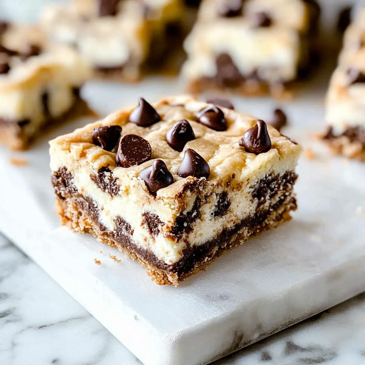 Chocolate Chip Cheesecake Bars