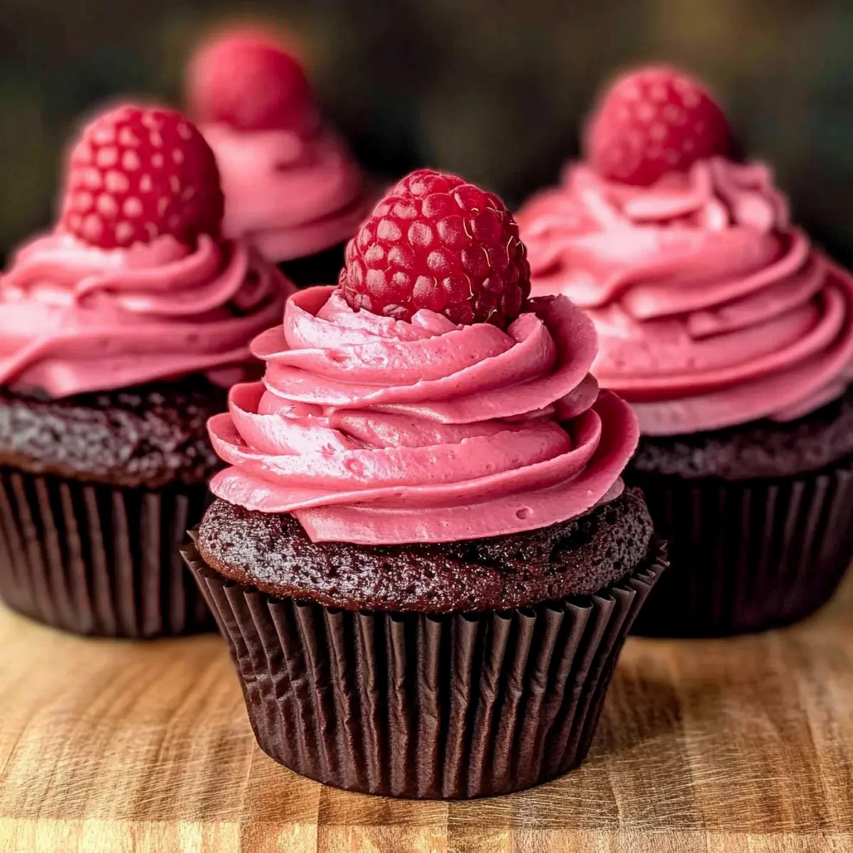 Chocolate Raspberry Cupcakes