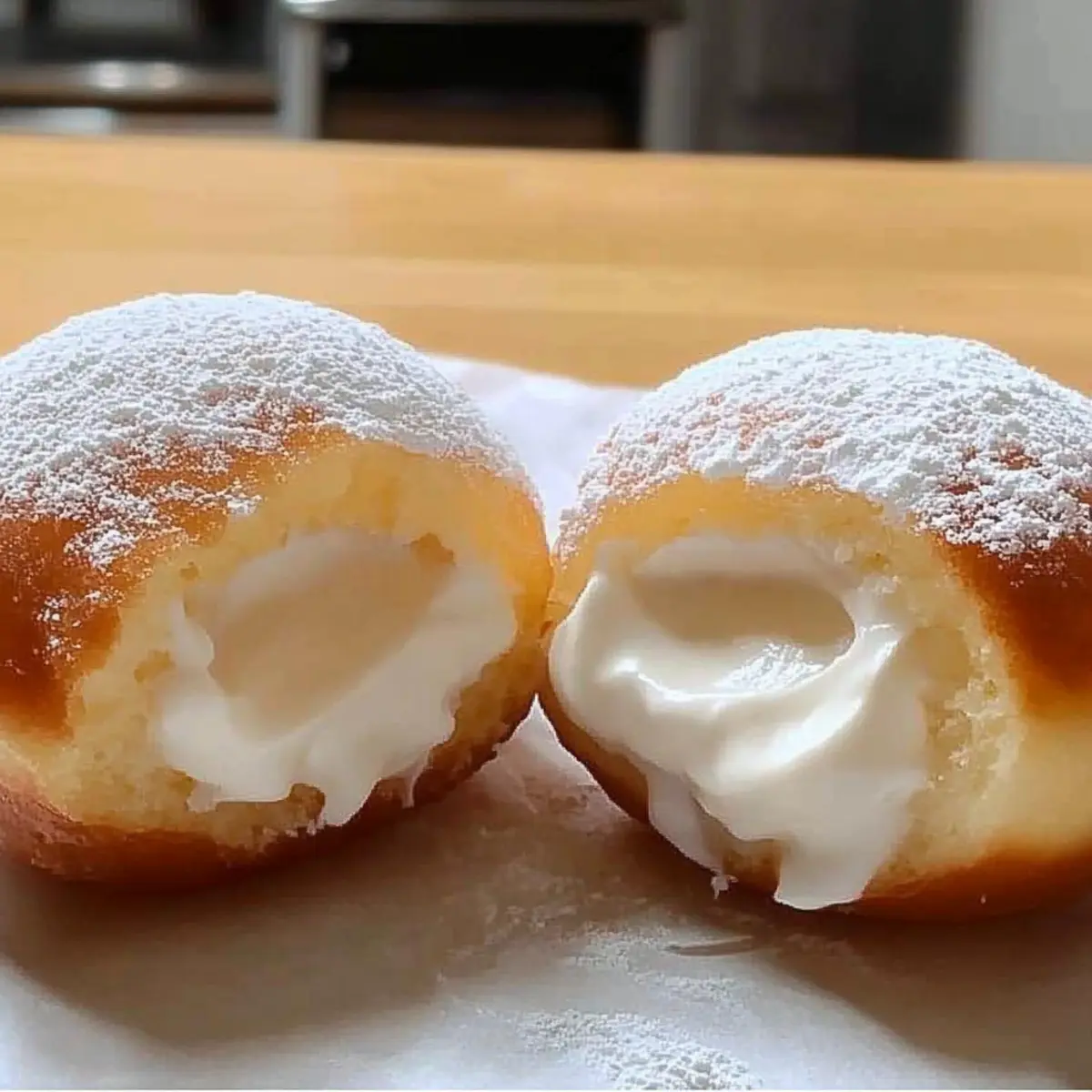 Fluffy Korean Milk Cream Donut