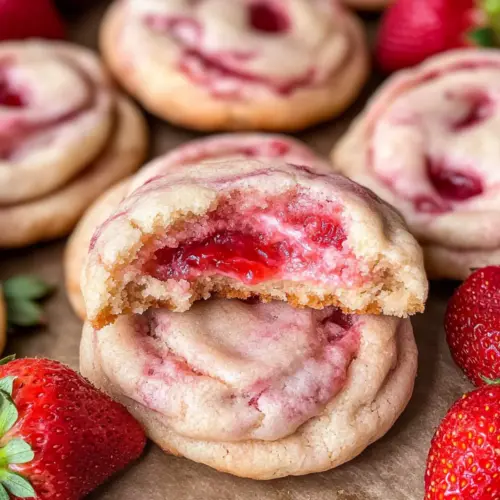 Strawberry Cheesecake Cookies