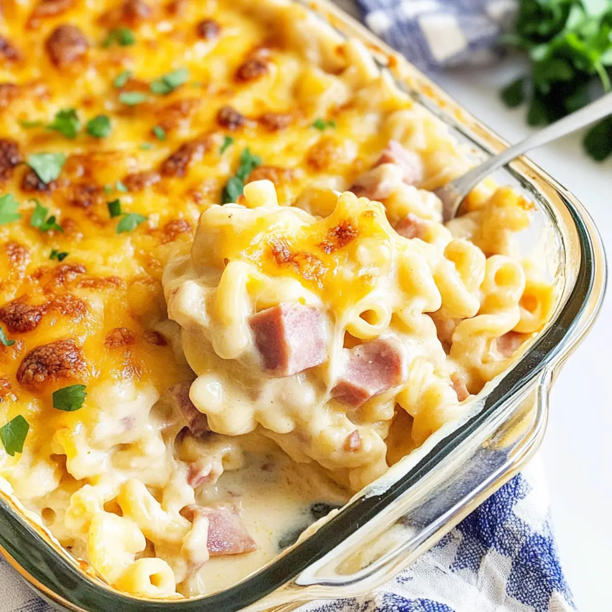 Leftover Ham & Cheese Casserole