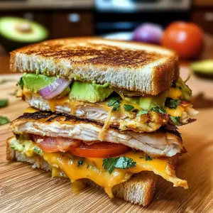 Chicken Avocado Melt Sandwich
