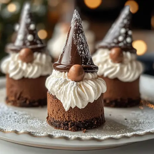 Chocolate Gnome Cheesecakes