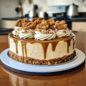 Creamy Biscoff Cookie Cheesecake