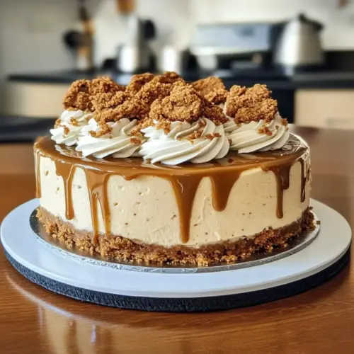 Creamy Biscoff Cookie Cheesecake