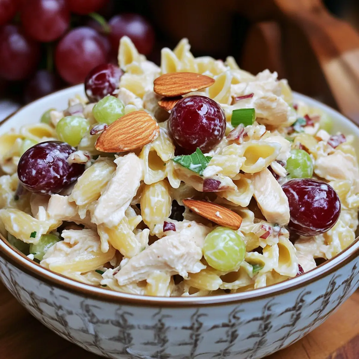Waldorf Chicken Pasta Salad