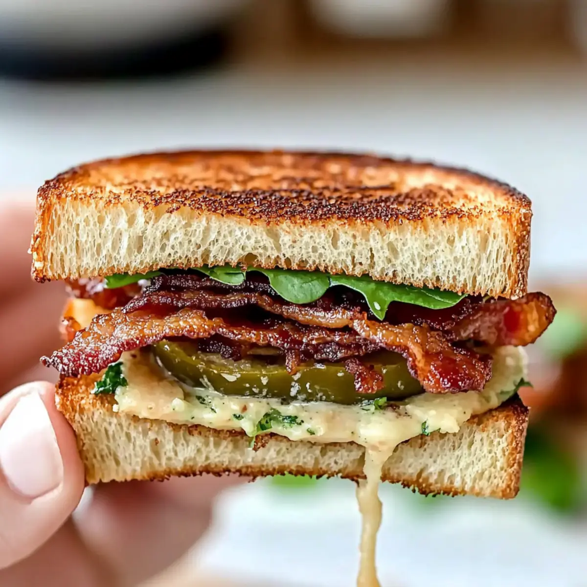 Crunchy Fried Green Tomato BLT Sandwich