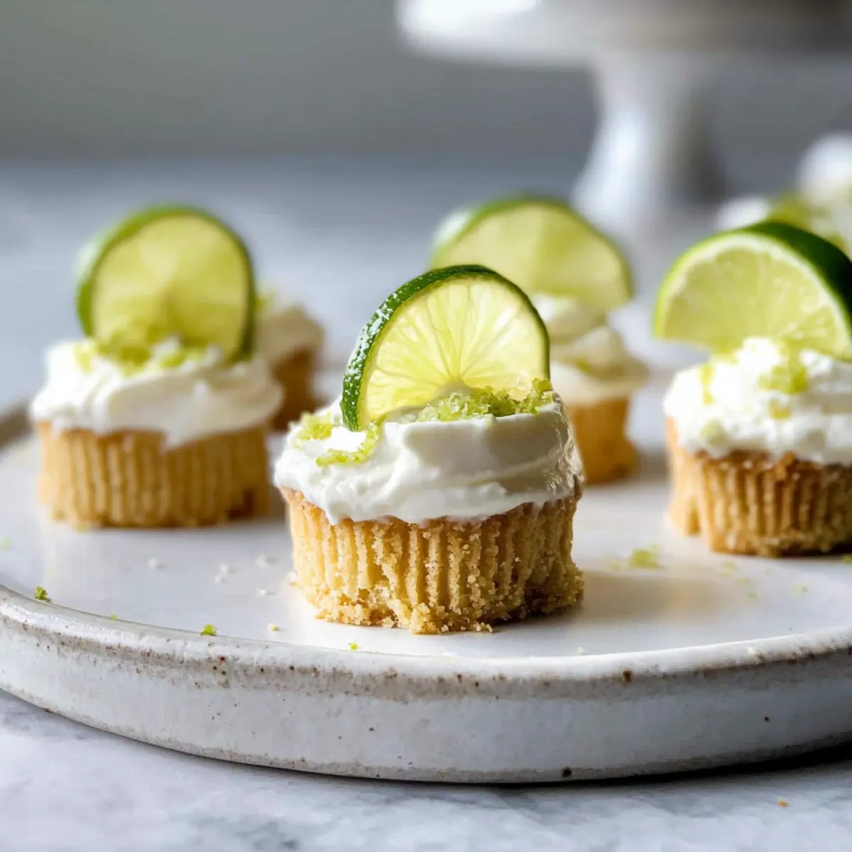 Mini Key Lime Cheesecakes
