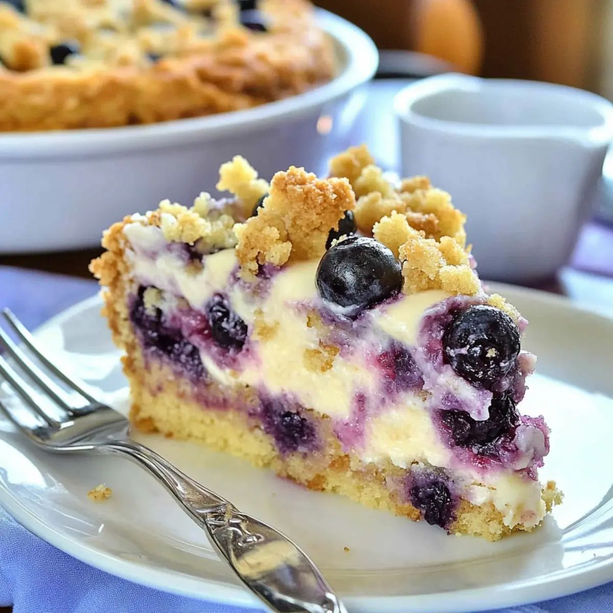 Blueberry Cheesecake Crumb Cake