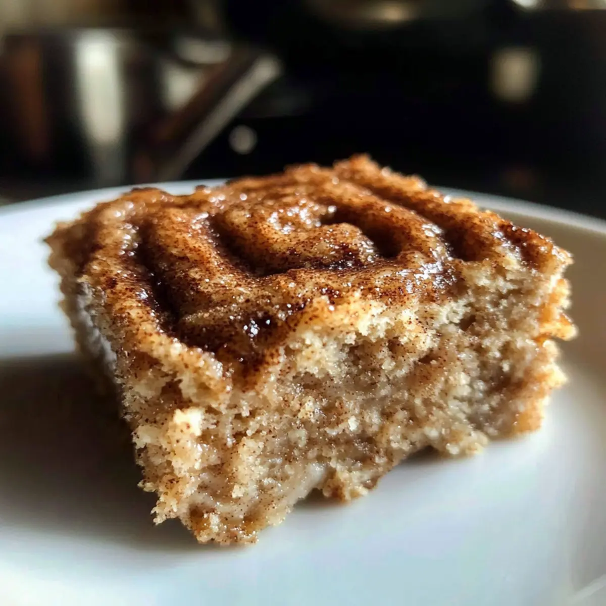 Cinnamon Roll Baked Oatmeal Squares