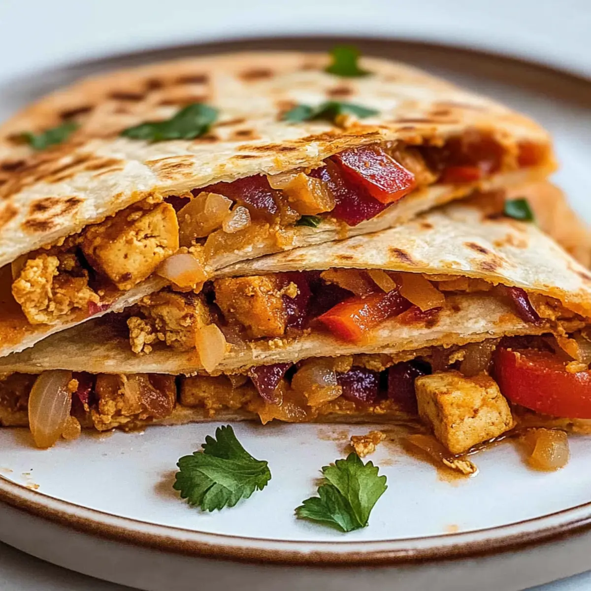 Crispy Shredded Chipotle Tofu Wraps