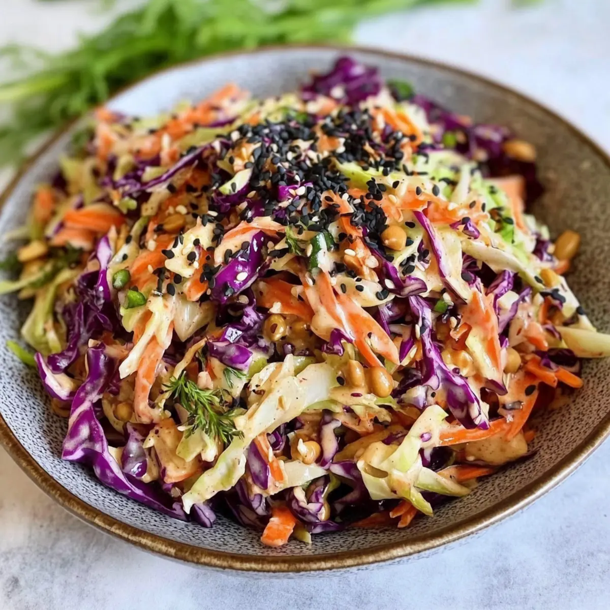 Asian Peanut Slaw