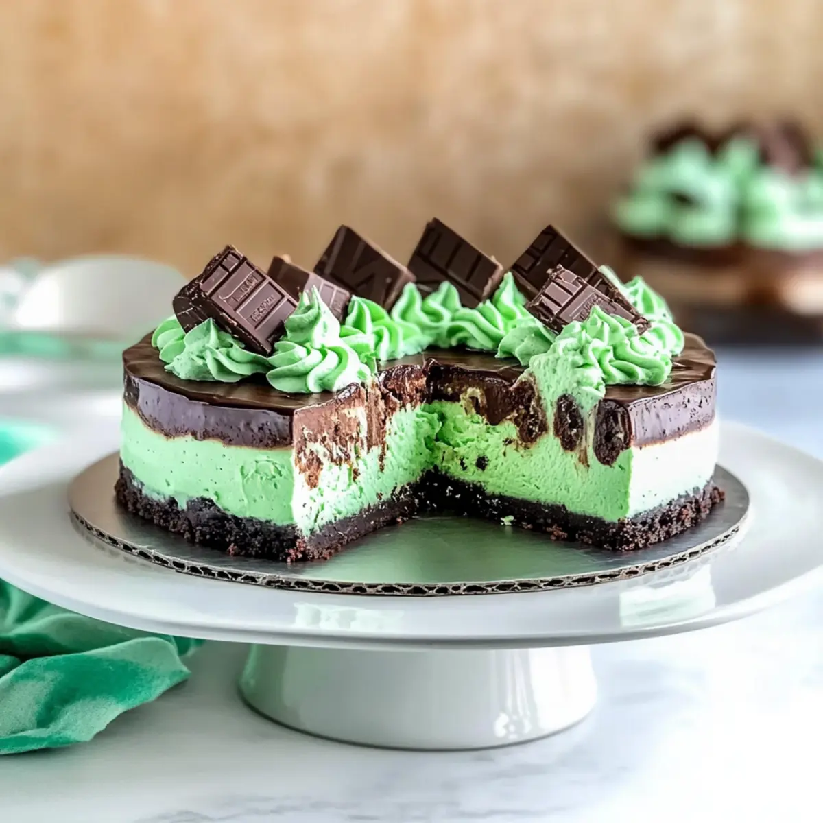 Mint Chocolate Cheesecake