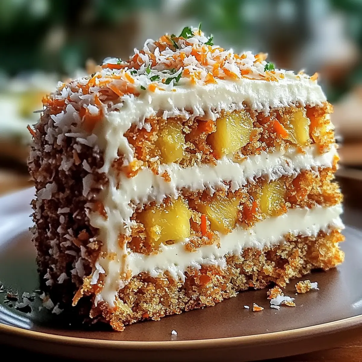 Hawaiian Carrot Pineapple Cake