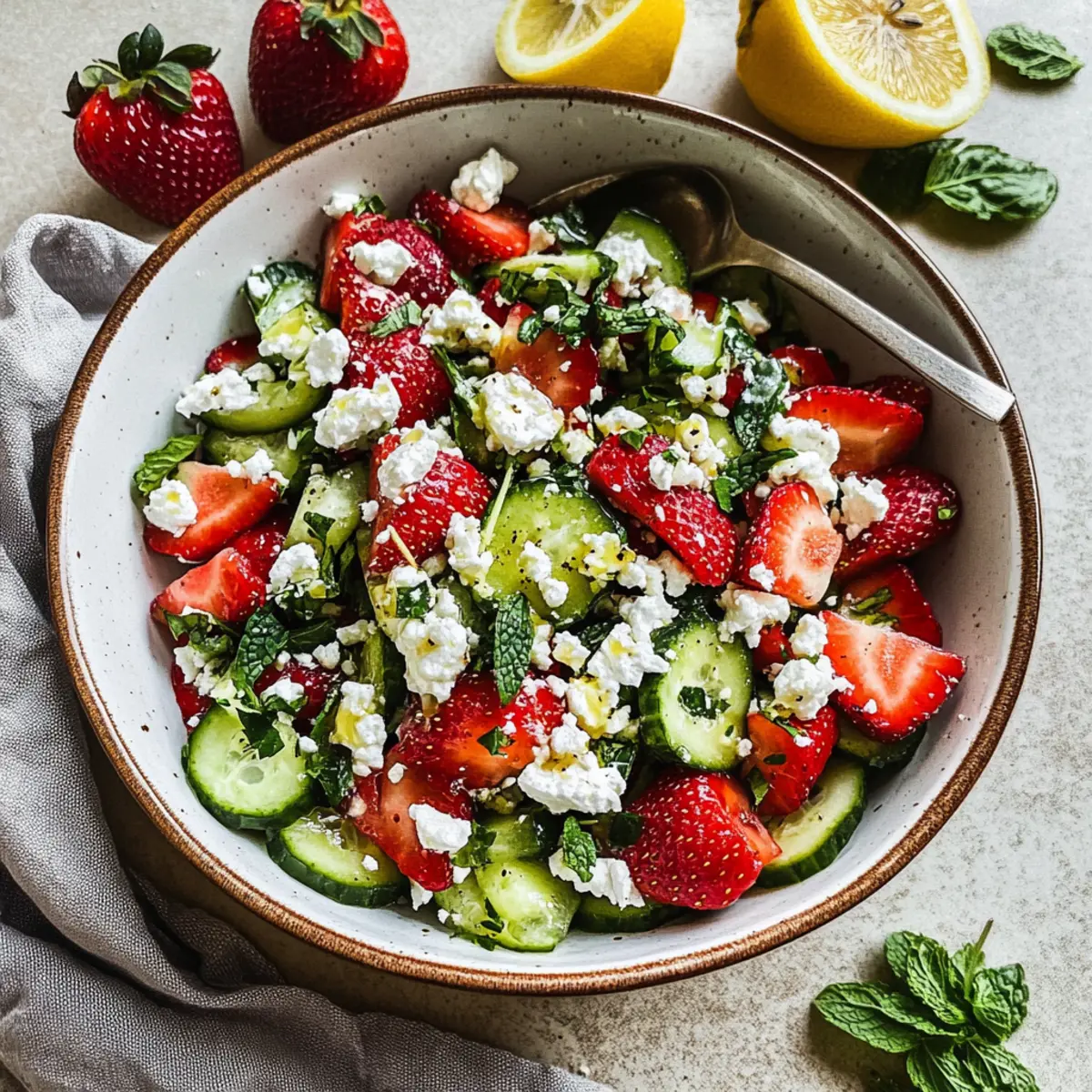 Strawberry Cucumber Salad