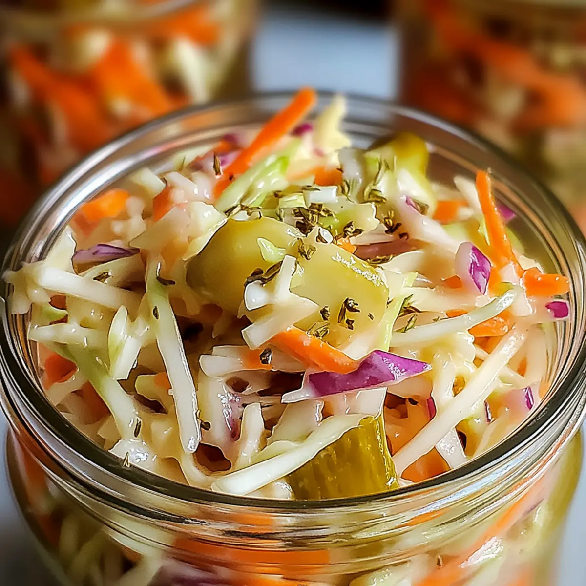 Sweet & Spicy Pickle Slaw