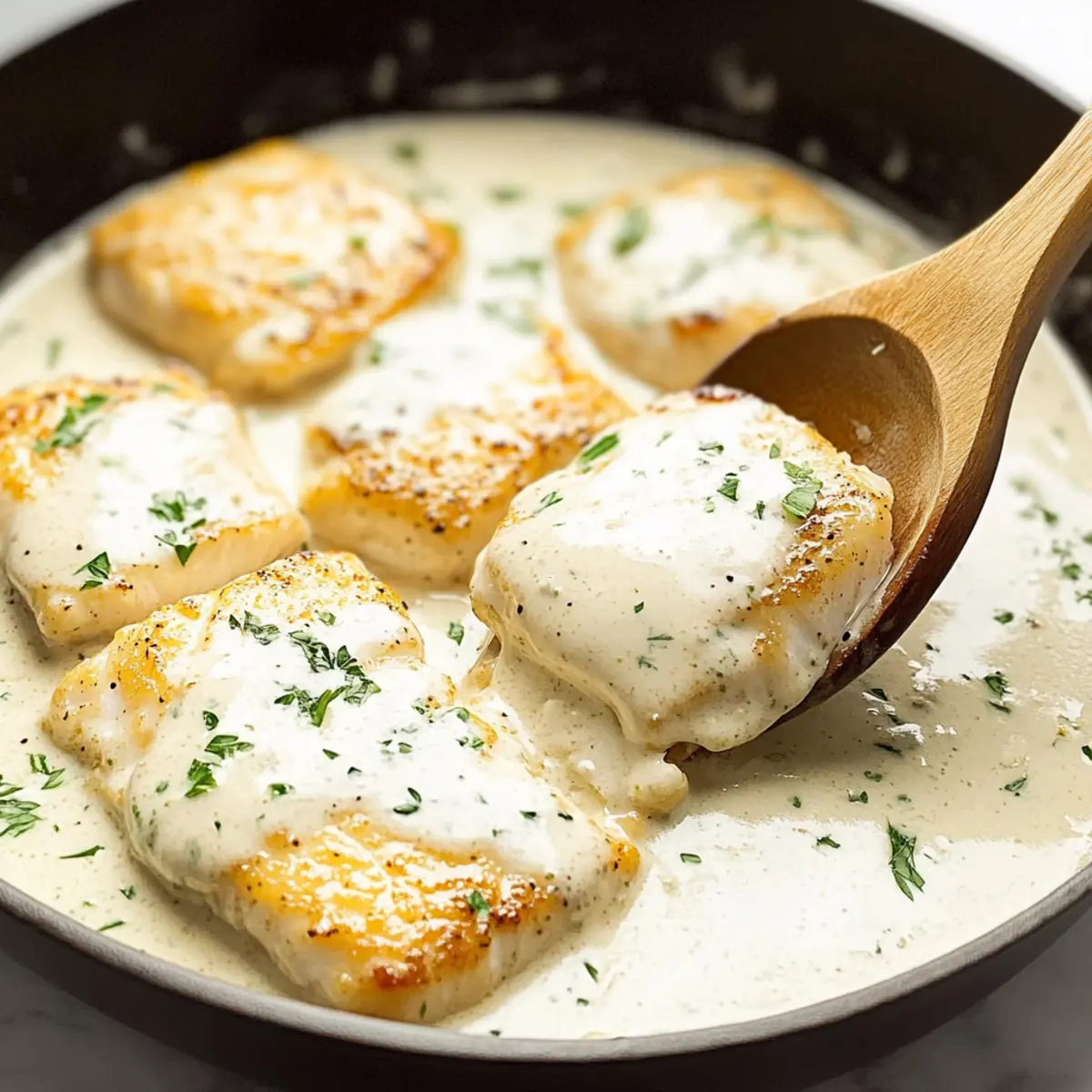 Creamy Lemon Parmesan Cod
