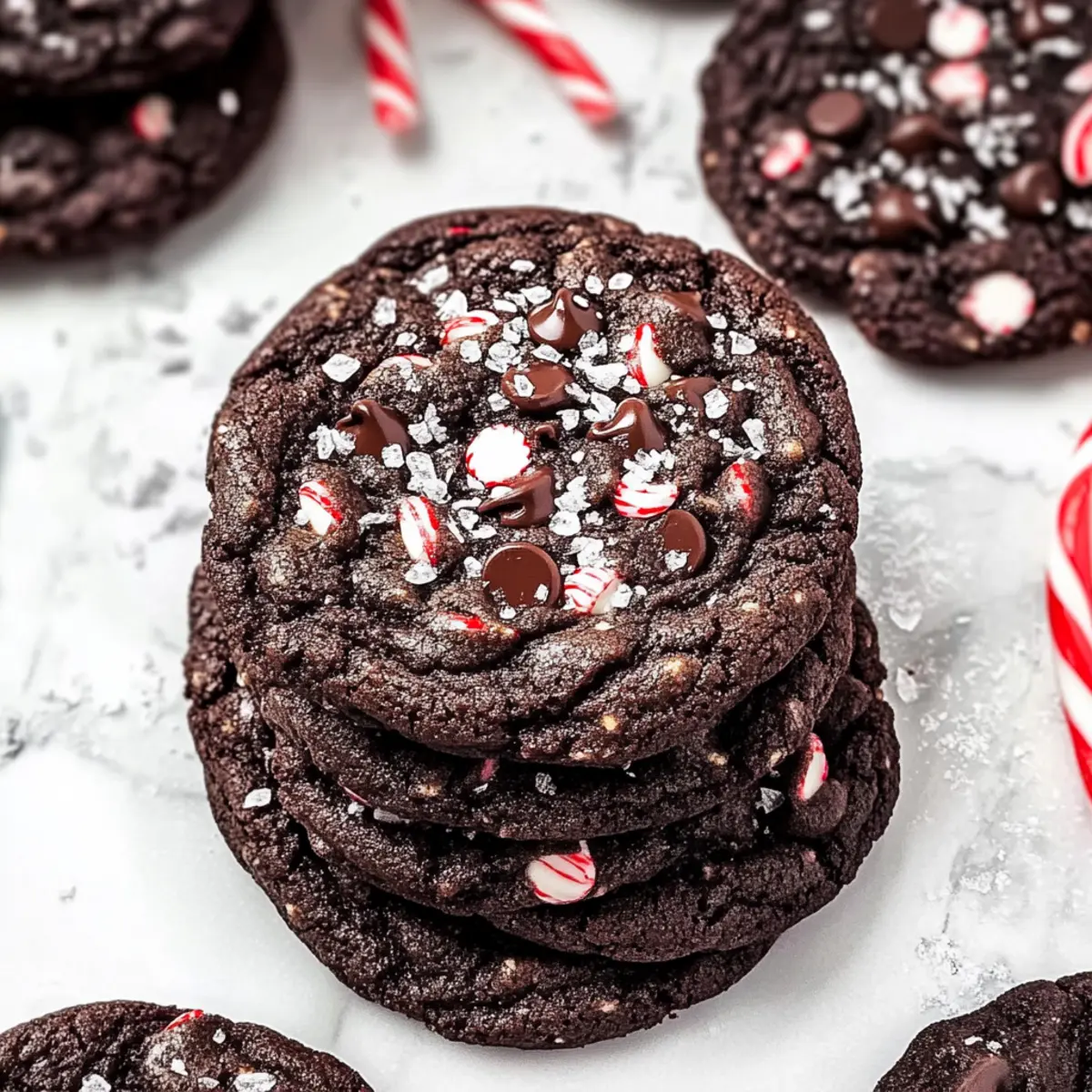 Double Chocolate Peppermint Cookies