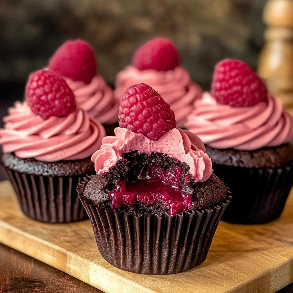 Chocolate Raspberry Cupcakes