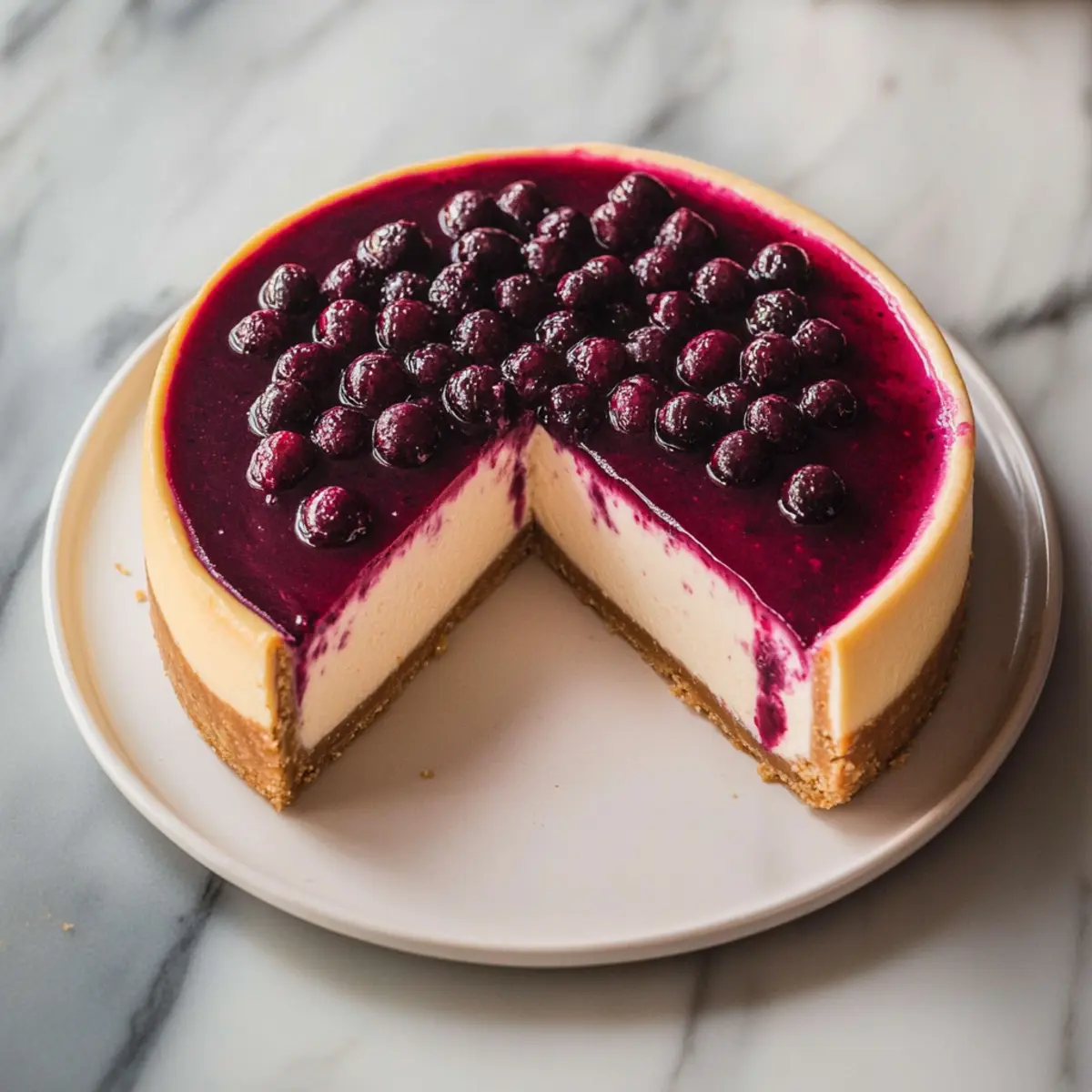 Mulberry & Earl Grey Cheesecake