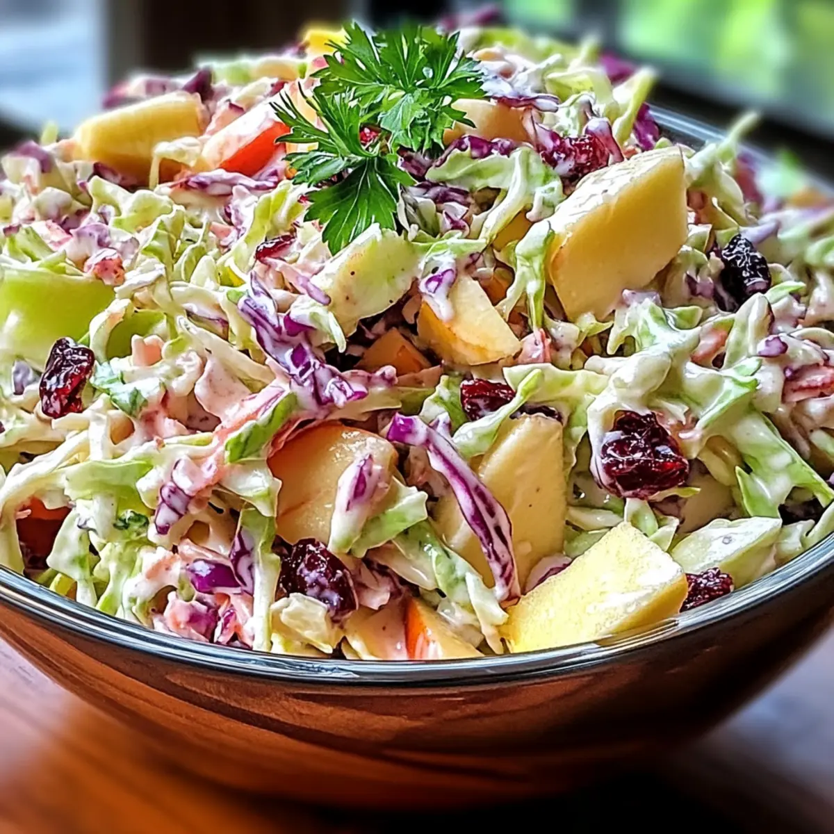 Cranberry apple coleslaw
