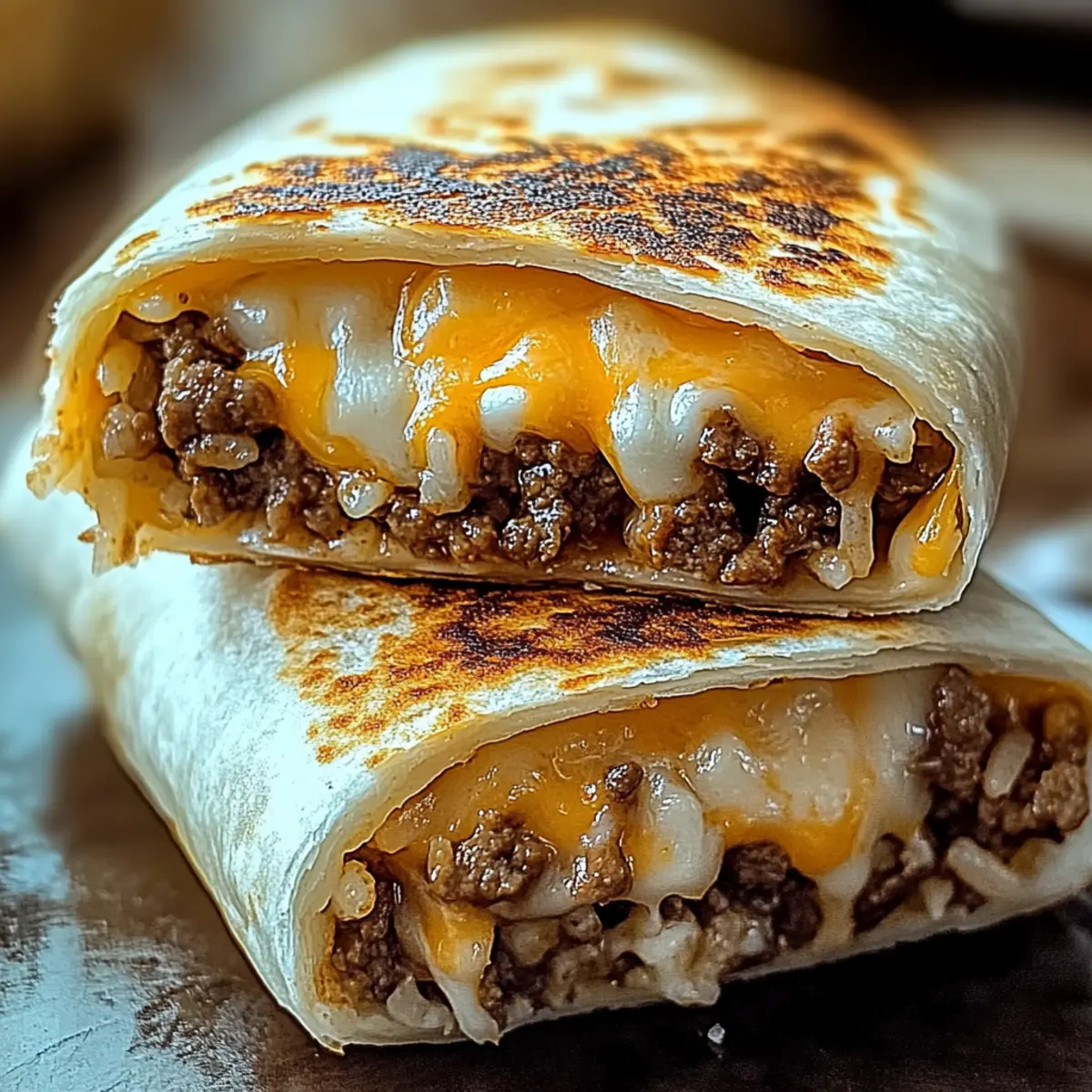 Easy Grilled Cheese Burrito