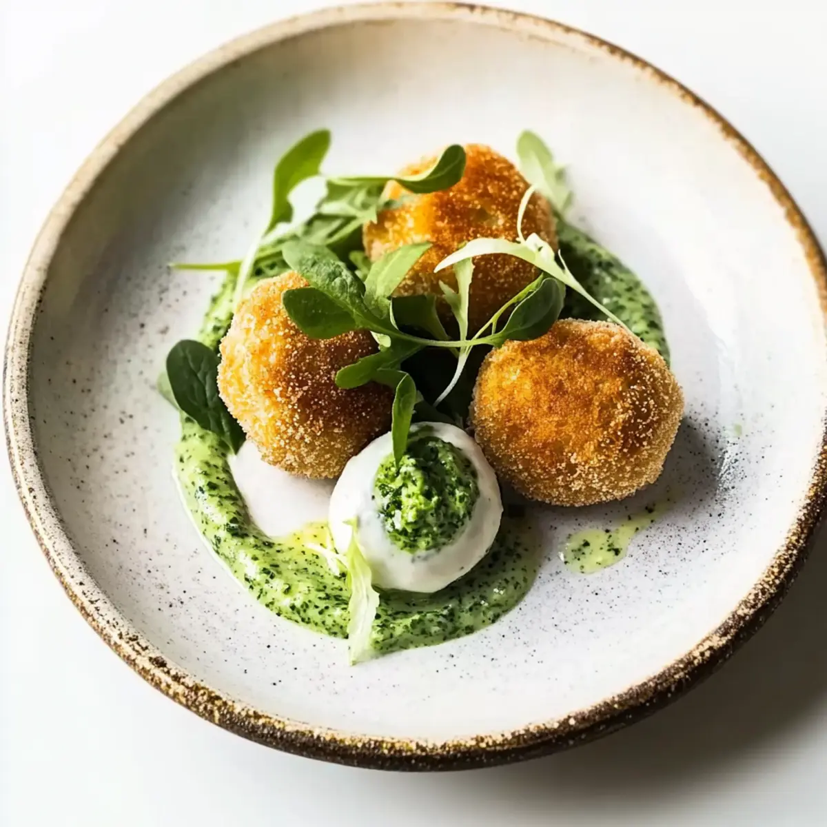 Caesar salad croquettes