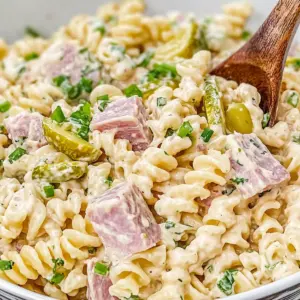 Ham Roll Up Pasta Salad
