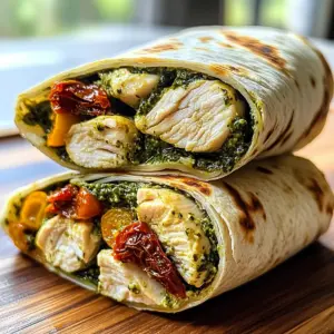 Chicken Pesto Wraps
