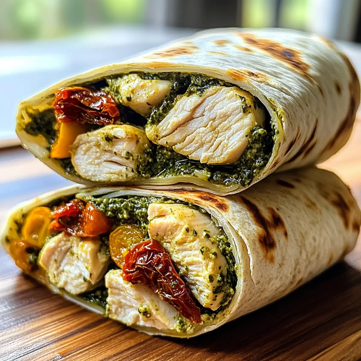 Chicken Pesto Wraps