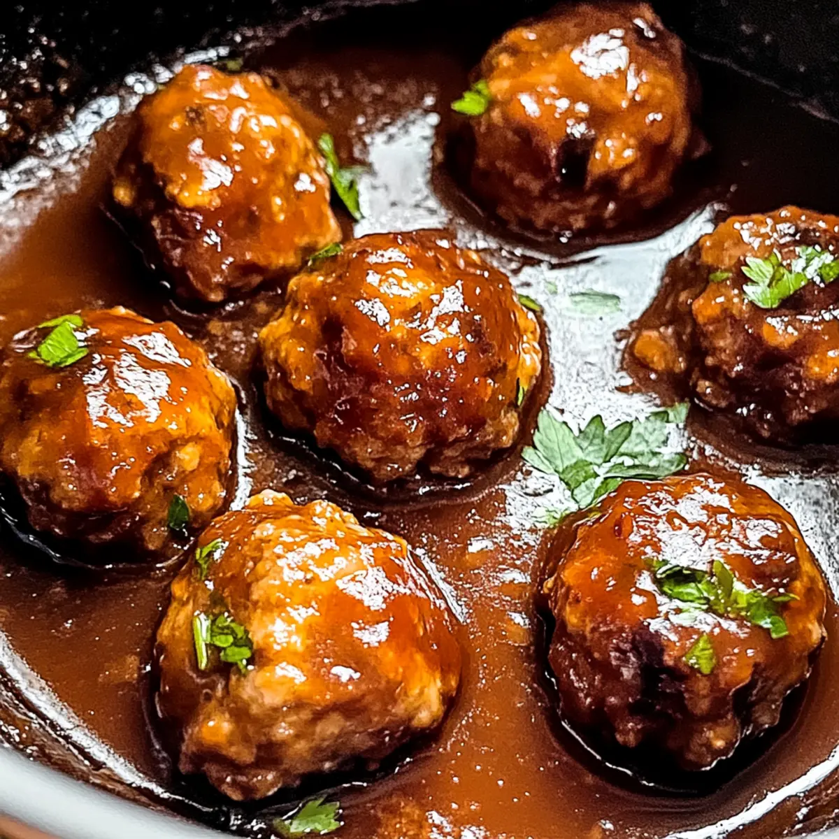 Braised Meatballs in Red Wine Gravy