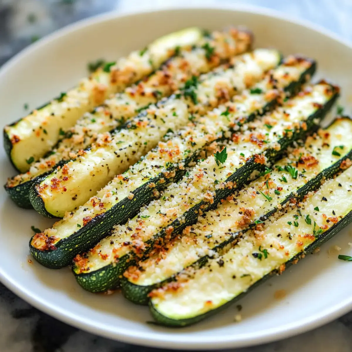 Baked Parmesan Zucchini