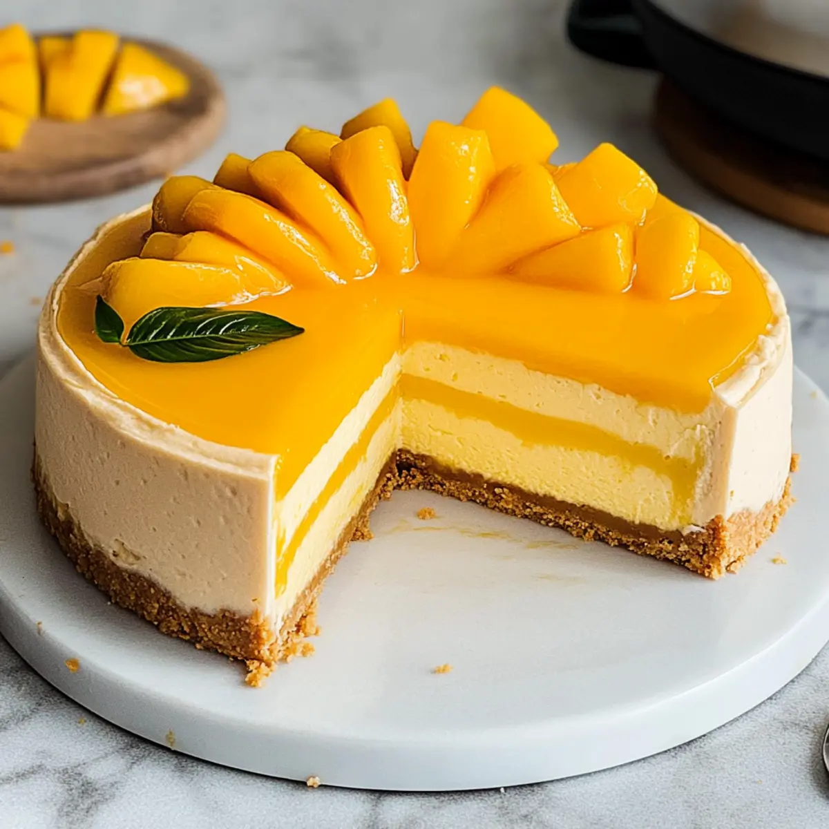 Vegan Mango Cheesecake